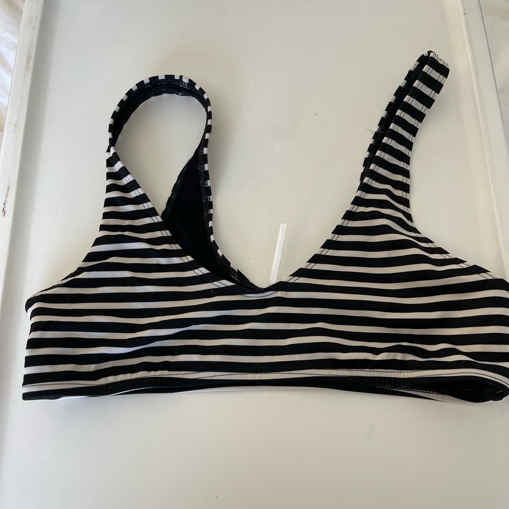 UO Out From Under Striped Bikini Top